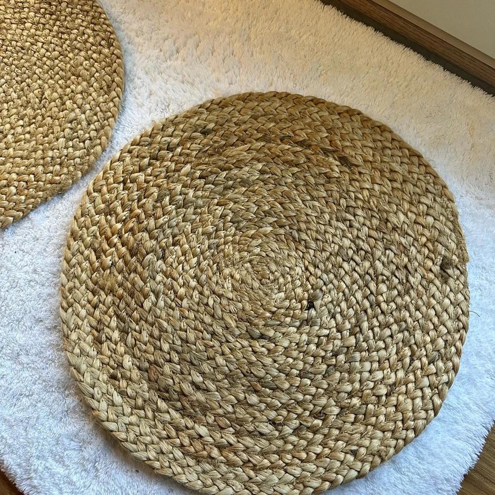 Threshold Tan Woven Bath Mats